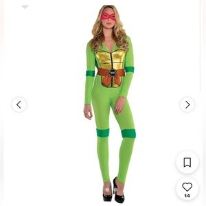 Womans Ninja turtle Costume with different color masks